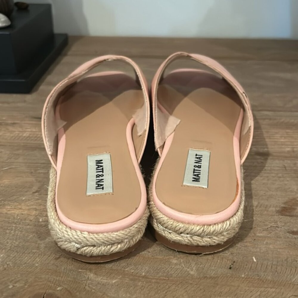 Matt & Nat Vegan V Cut Espadrilles 39 Pink Euc — image 7 of 8